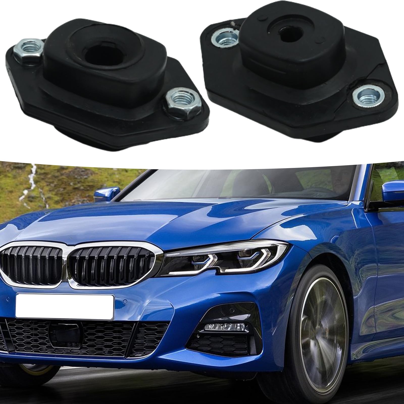 Hoypeyfiy 33526768544 Lot de 6 paliers de jambe de force de rechange pour BMW Série 1 E81 Série 1 Cabriolet E88 Série 1 Coupé E82 Série 3 E90 Série 3 Cabriolet E93