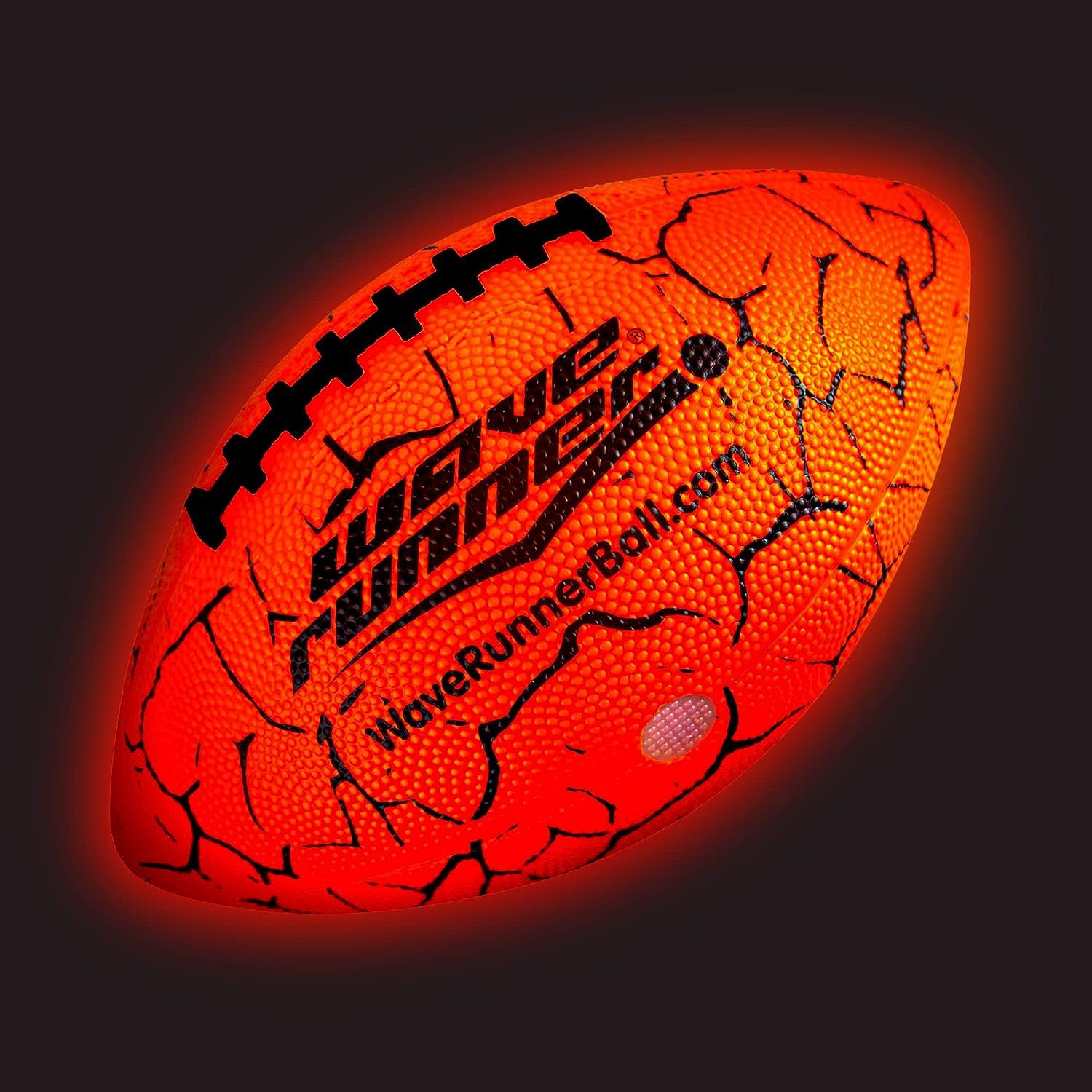 Wave Runner LED Light-Up Football - Glow in The Dark Football Games- Size 10.35 in. with Pump and Batteries Included | Perfect Football Game Gifts for Teen Boys Ages 7-15 Football Fans & Players