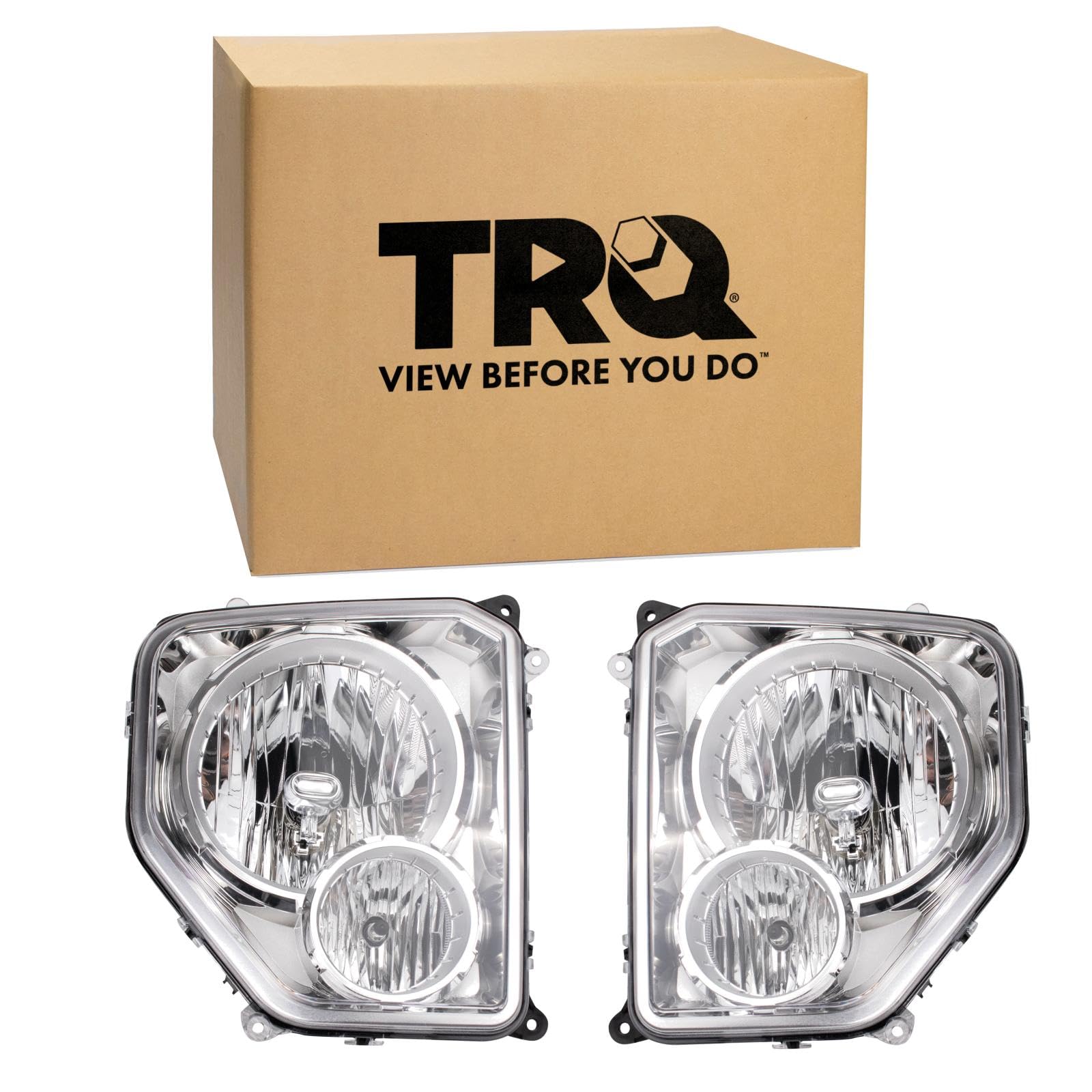TRQ Headlight Assembly Set Driver & Passenger Side FO2502153 FO2503153 Compatible with 97-07 Ford — view 76