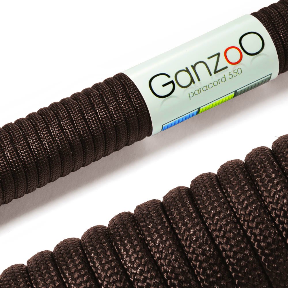 Ganzoo Paracord 550 Tipo 3, Cuerda 4 mm 100 m con 7 hebras Interiores, Funda poliéster/Nylon, para Outdoor Camping Supervivencia, rutas de Trekking, asegurar Tienda, Collar y Correa Perro, Oliva — view 9