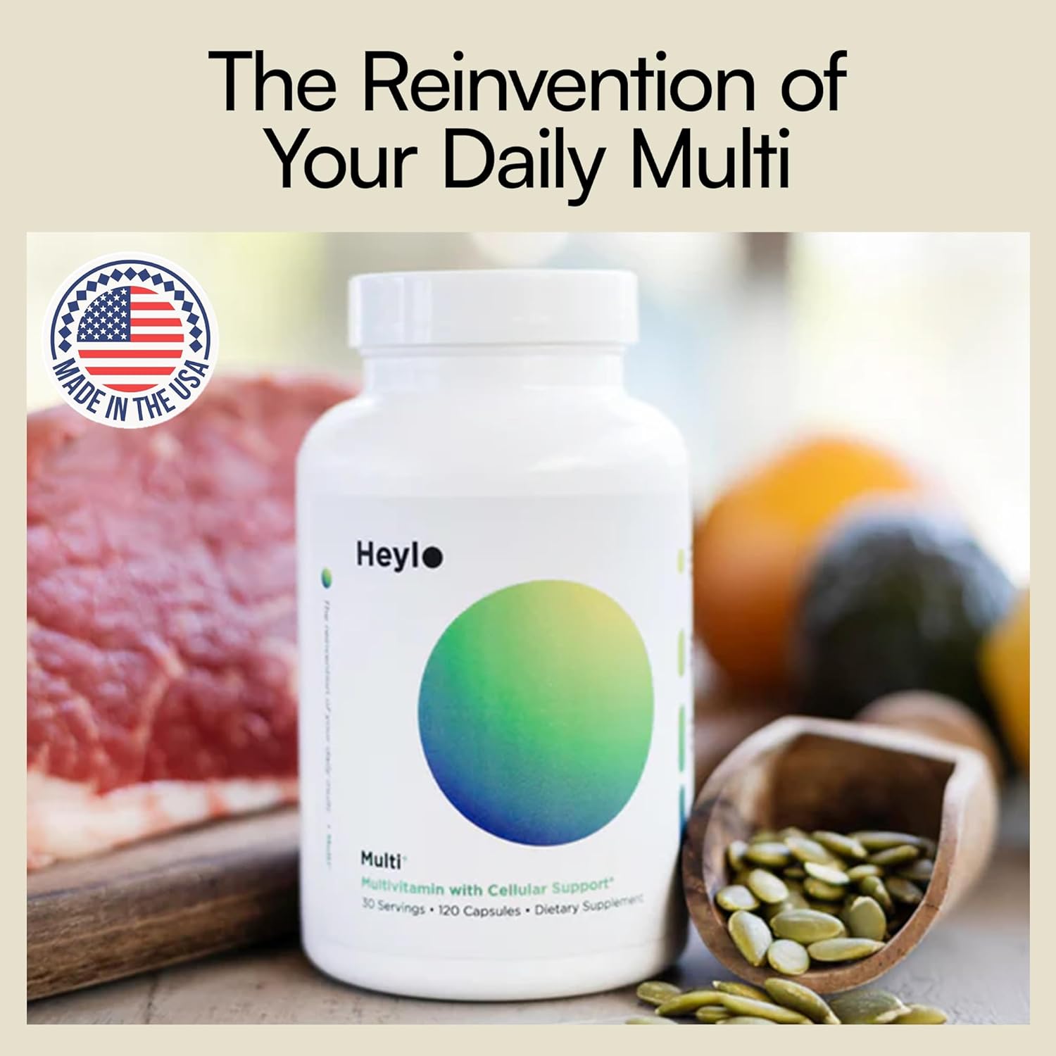 Heylo Multi+ Advanced Multivitamin Supplement – Boosts Energy, Enhances Immune Support, Provides Antioxidant Protection, Promotes Detoxification, with Vitamins, Minerals, Phytonutrients, 120 Capsules - Image 9