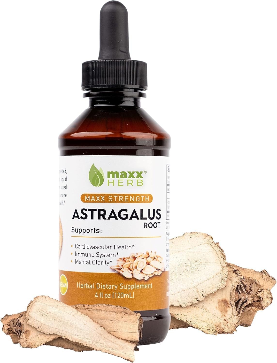 Maxx Herb Astragalus Root Liquid Extract for Immune Support, 4 Oz