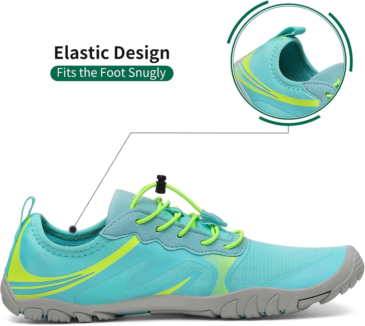 SAGUARO Water Shoes for Men Women Swim Beach Shoes QuickDry Zero Drop Barefoot Aqua Shoes for