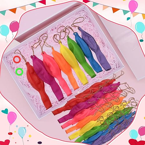 Miniatura 7 de 86pcs Punch Balloons, Punching Balloon Party Favors for kids, Neon Bounce Balloons with Rubber Band for Carnival, Fun, Gift Bag Party Favors