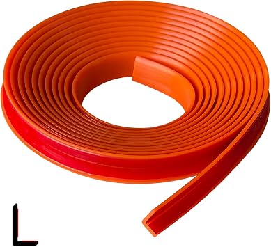 Rubber Edge Trim, Self Adhesive L Shaped Edge Trim, Small Size Peel and Stick Edge Trims for Tile, Wall and Furniture Edges, Orange Color, 10Ft