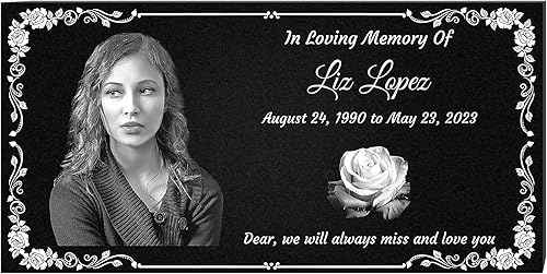 Miniatura 7 de BESHIGH Lápida personalizada, marcadores de tumba, lápidas para tumbas para humanos, marcadores de tumbas de mascotas personalizados, placas