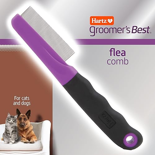 Miniatura 3 de Hartz Groomer's Best - Peine para pulgas para perros y gatos y peine con escudo natural o peluqueros mejor champú profesional