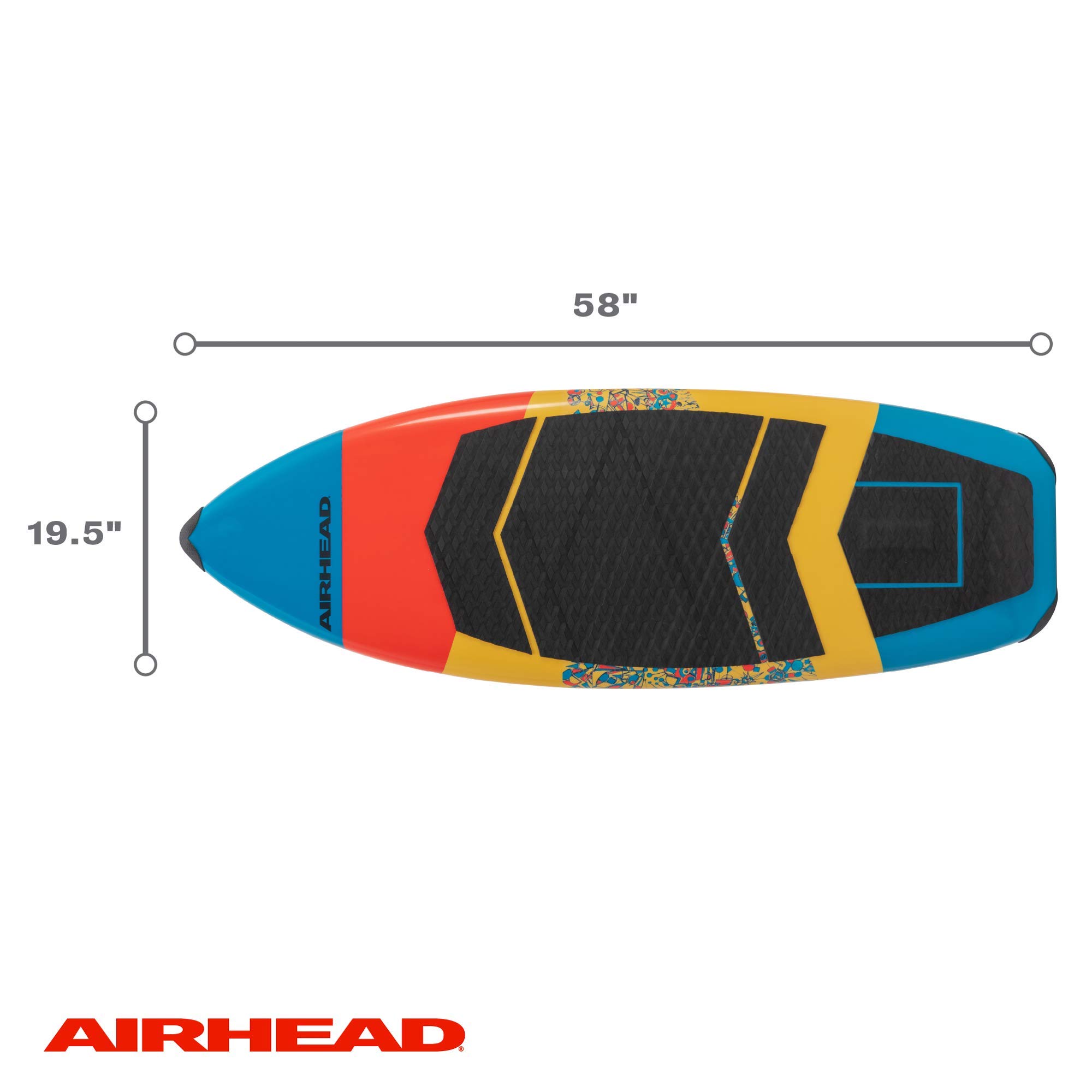 Amazon.co.jp: Airhead Fraction ウェイクサーフボード | 高速