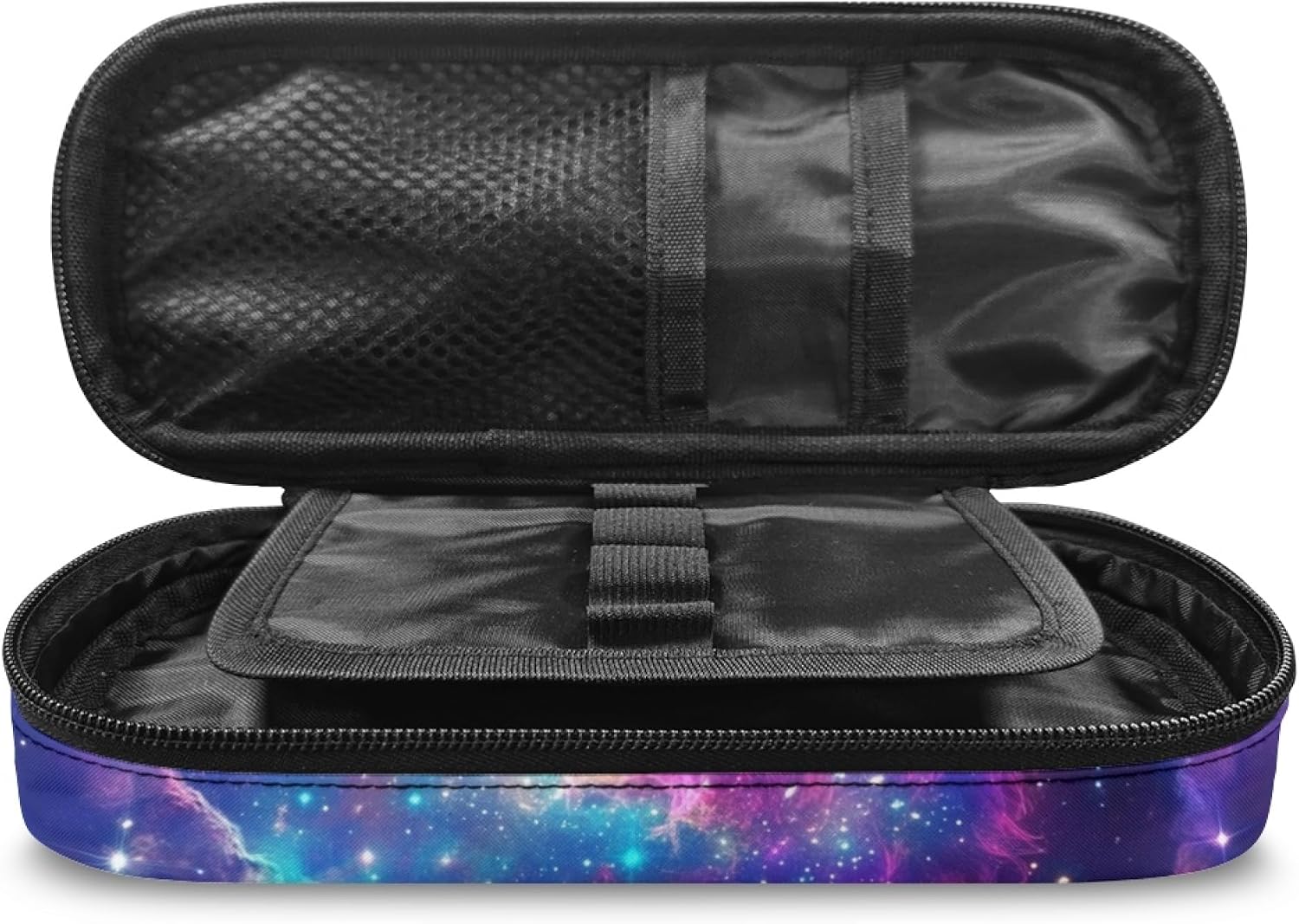 Galaxy Wolf Pencil Cases for Kids Girls Boys Pencil Bag Sturdy Pen Holder Box Stationery Pouch for Women Men School Office Graduation Birthday Gifts image 3