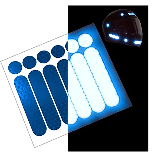 customTAYLOR33 Calcomanías de seguridad reflectantes de grado de alta intensidad para motocicleta bicicleta snowboard cascos de carreras o vehículos