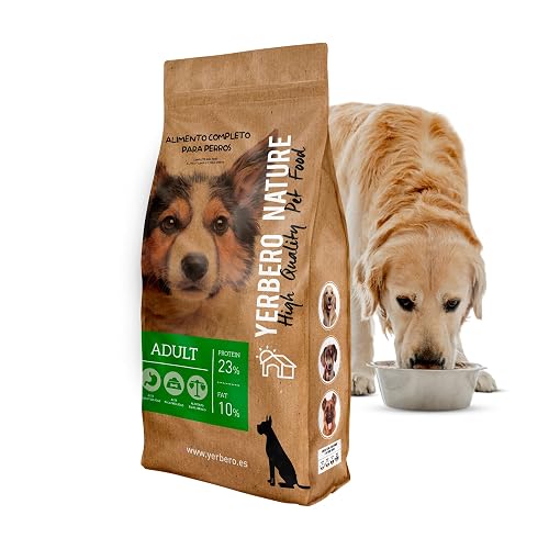 Yerbero Nature Adult Pienso Equilibrado para Perros Adultos, Comida Perros Grandes con Alto Valor Proteico