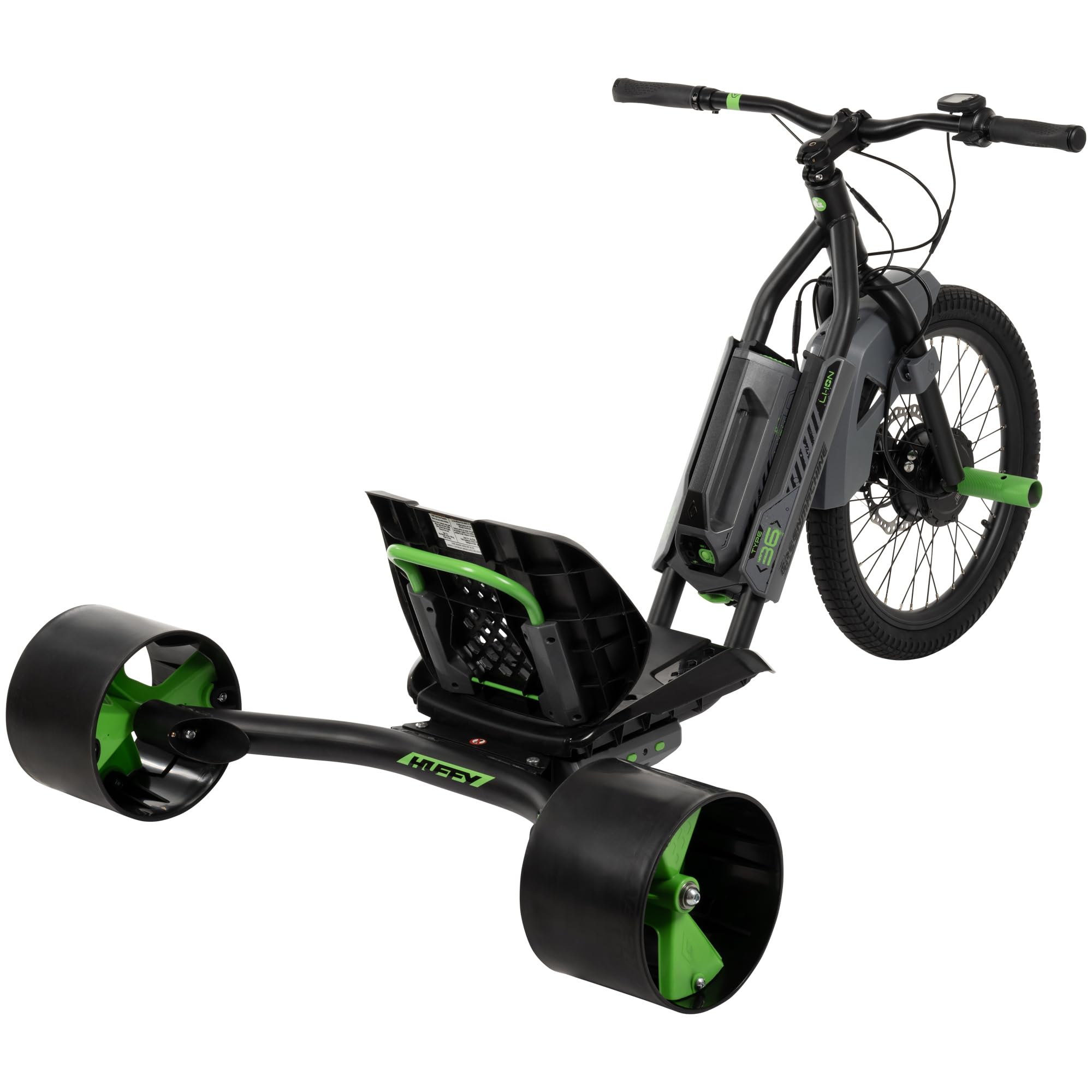 Huffy Green Machine Electric Drift Trike 250W 36V Battery Powered