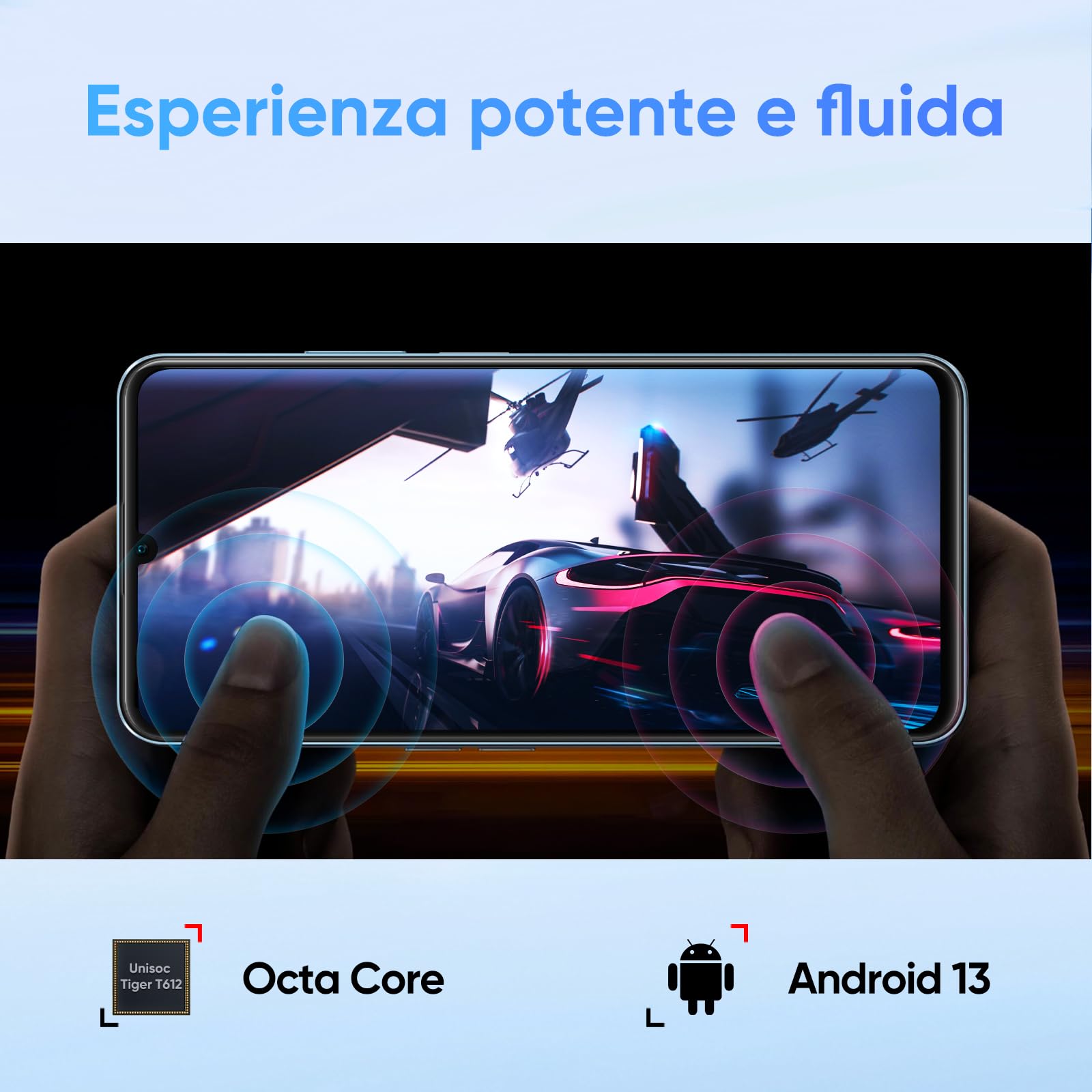 realme Note 50 Smartphone Android, 4G Cellulare Dual SIM, Display LCD da 6.74", 3GB RAM 64GB ROM, Fotocamera AI da 13MP, Batteria da 5000 mAh, Ricarica Veloce SUPERVOOC, Corpo sottile 7,99mm, Nero