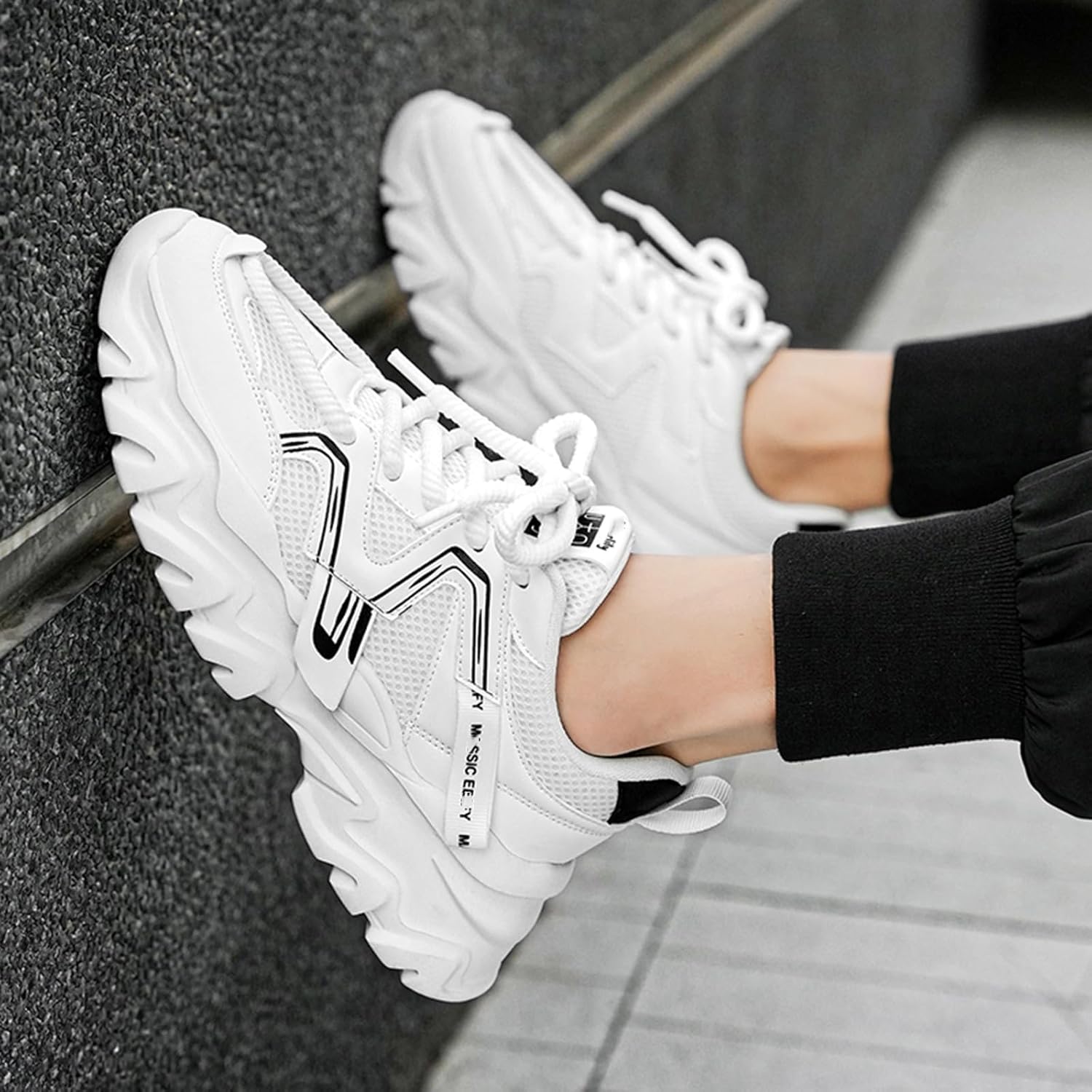 Mens Running Athletic Tennis Shoes Fashion Sneakers Lightweight Walking Jogging Workout Shoes