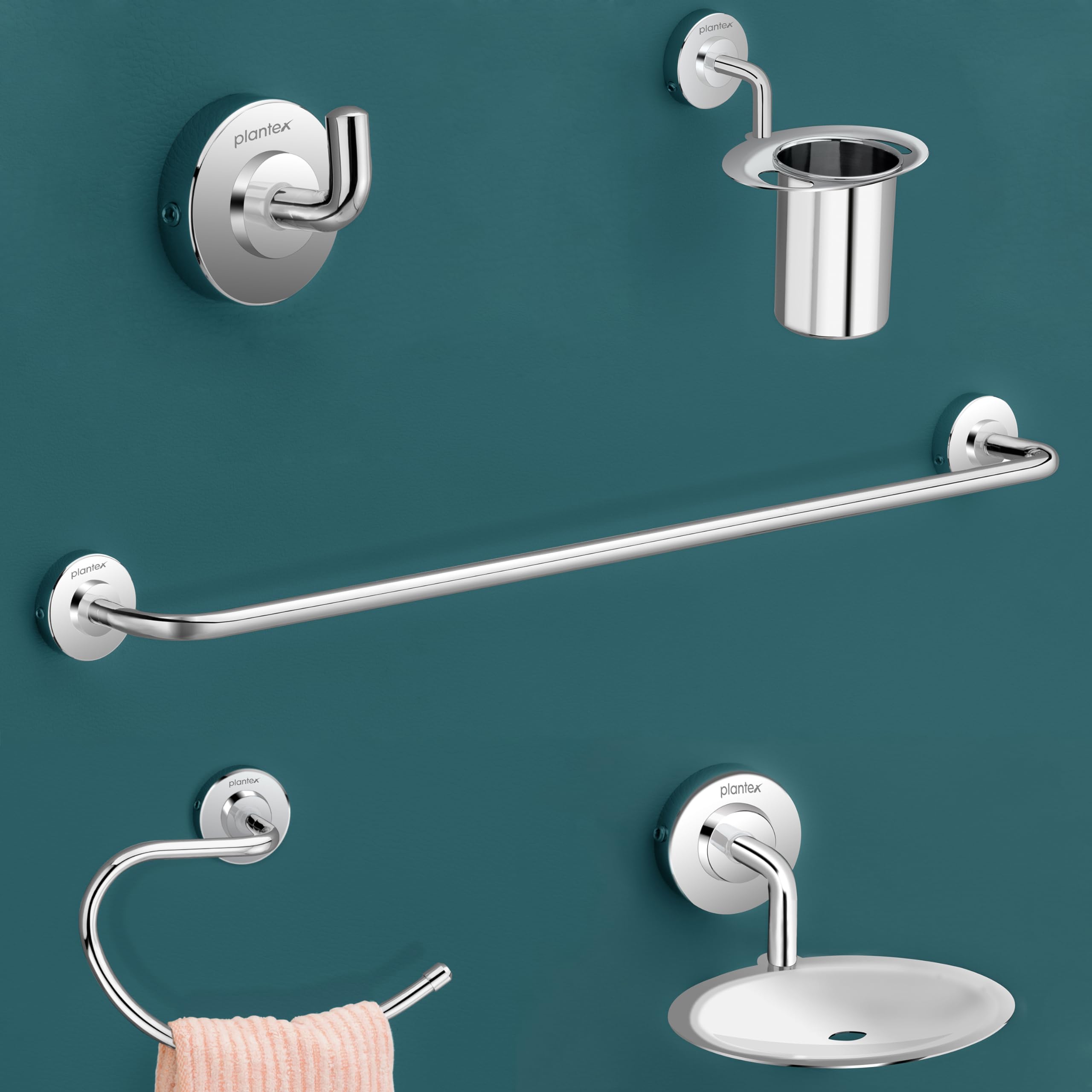 See full amazon price history chart for Plantex 304 Grade Stainless Steel Bathroom Accessories Set of 5 - Towel Rod/Hand Napkin Hanger for Wash Basin/Soap Case/Toothbrush Holder/Robe Hook - Daizy (Chrome) Plantex 304 Grade Stainless Steel Bathroom Accessories Set of 5 - Towel Rod/Hand Napkin Hanger for Wash Basin/Soap Case/Toothbrush Holder/Robe Hook - Daizy (Chrome) (B0CJNNWWWD) Amazon Price History, Amazon Price Tracker