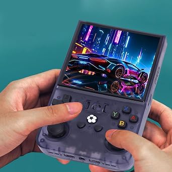 R36 Max Retro Handheld Game Console, 18000+ Classic Games, Support 30+ Simulator, Upgrade Double Joystick Portable Retro Video Game Console 128G