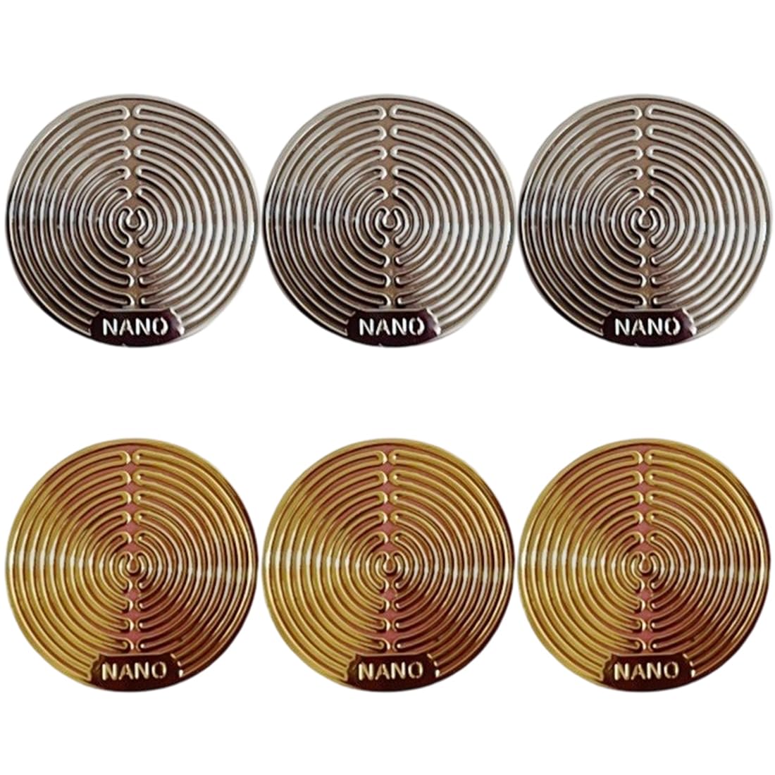 6 pezzi Blocca, Protezione dalle radiazioni, Adesivi Anti Elettromagnetiche, contro frequenze e onde per Telefoni Cellulari, Computer Laptop