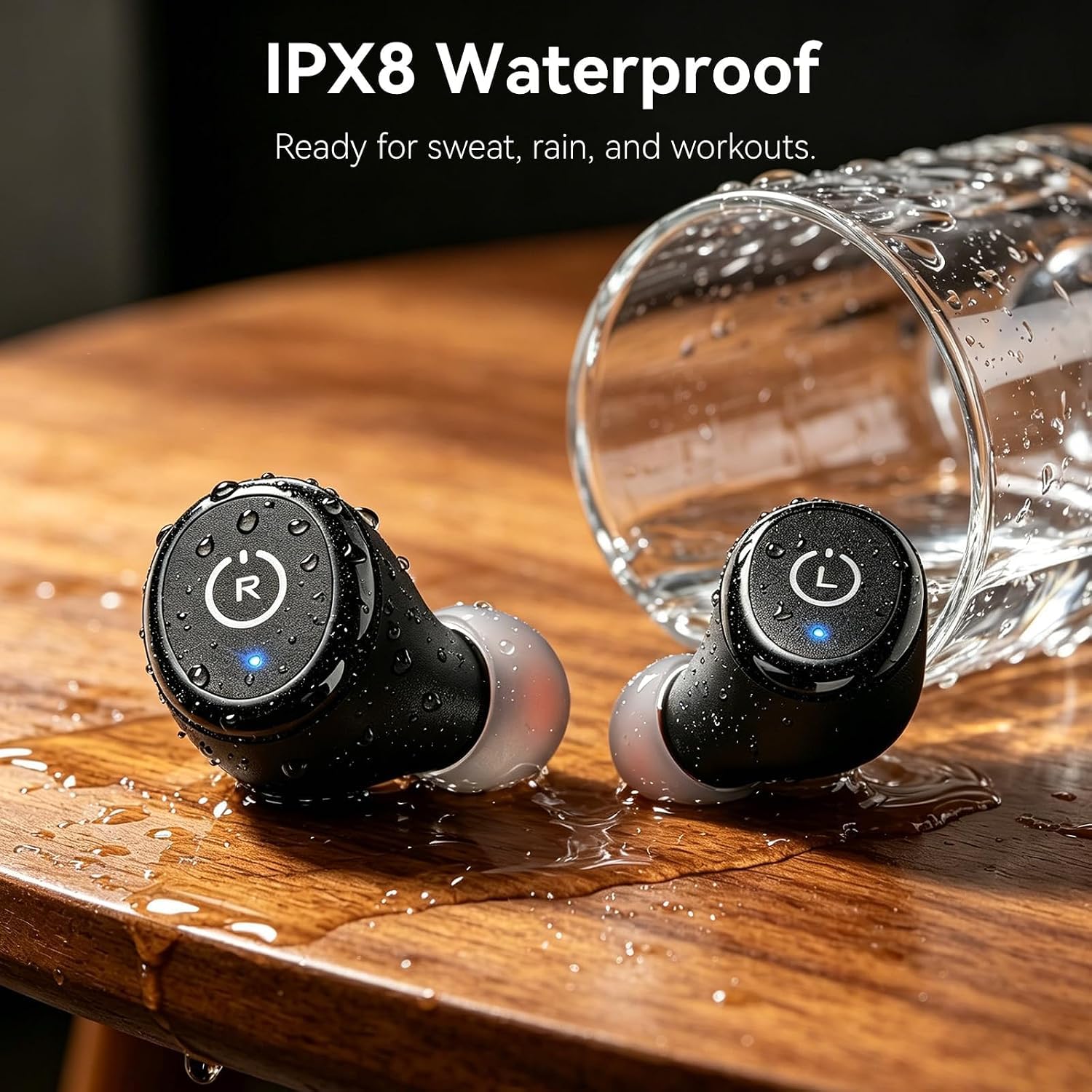 TOZO T10 Kopfhörer Kabellos Bluetooth In Ear mit Ladecase 55 Std. IPX8