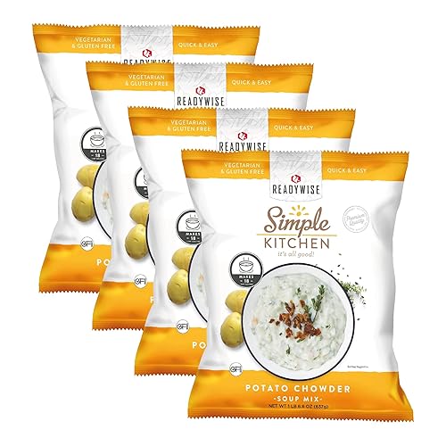 Vista 111 de READYWISE - Cocina simple, macarrones y queso, 16 porciones por paquete, MRE, vegetariano, senderismo, artículos esenciales de campamento