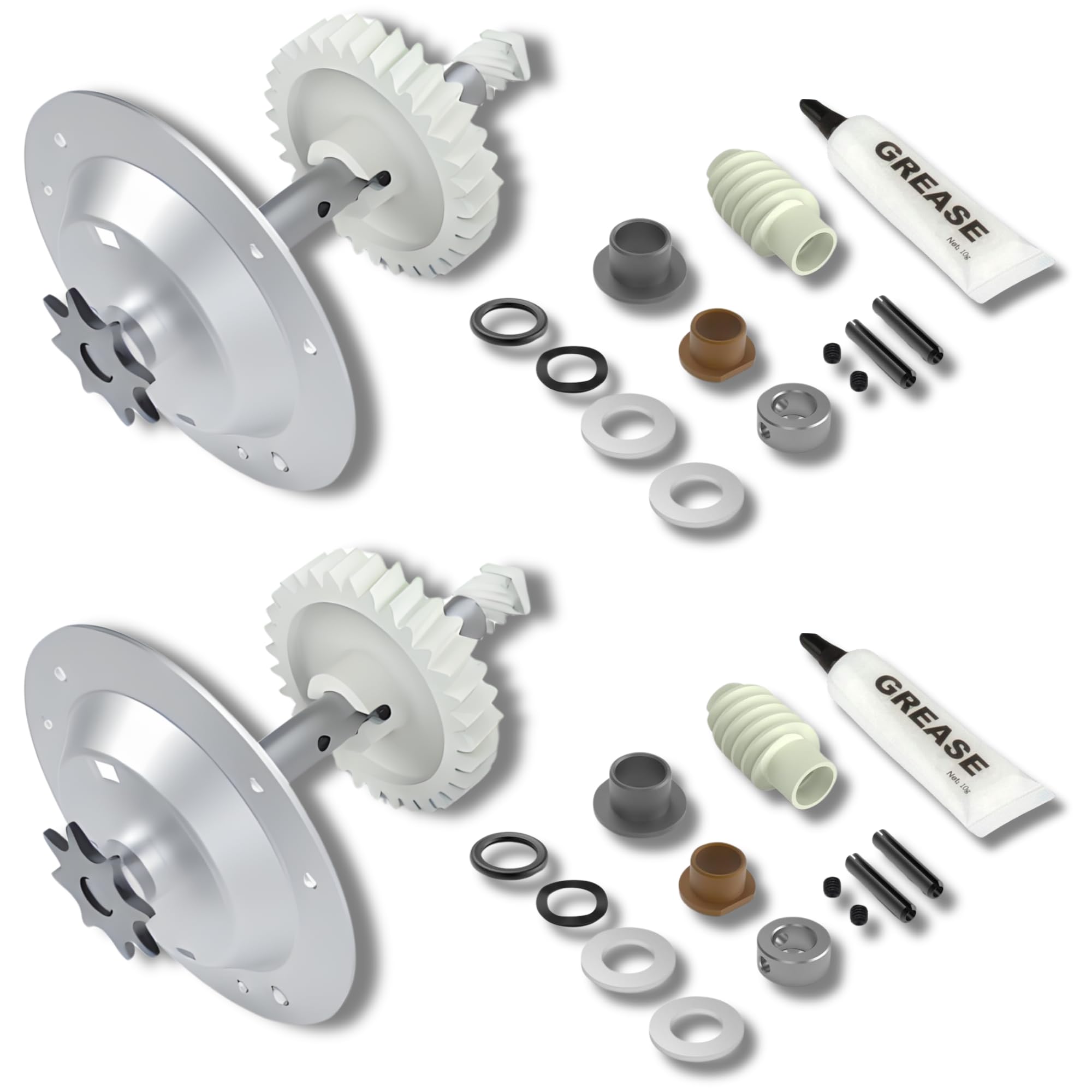 2 x für Liftmaster 41C4220A Getriebe- und Ritzel-Set passend für Chamberlain, Sears, Craftsman 1/3 und 1/2 HP Kettenantriebs-Modelle, Liftmaster-Ersatzteile