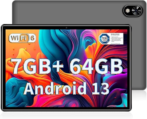 DOOGEE Tableta U9 Android 13 de 10 pulgadas, tableta Android de 1 TB Expand64 GB ROM con procesador de cuatro núcleos, WiFi 2.4G5G, altavoces