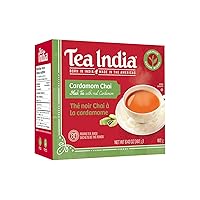 Vista 1 de Tea India Premium Red Box Cardamomo Chai Tea Mezcla sabrosa de té negro premium, cardamomo e ingredientes naturales Té tradicional indio