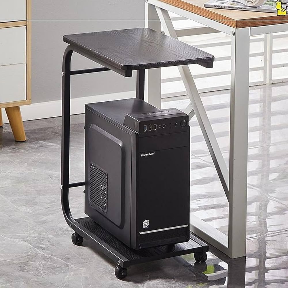 CPUホルダースタンド PCタワースタンド　モバイルCPUホルダー Amazon.co.jp: Lovehomily CPUスタンド キャスター付き スチール