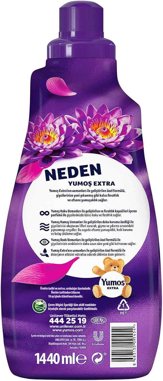 Soft Extra Laundry Softener Lotus ml 1440 ml 60 Washing