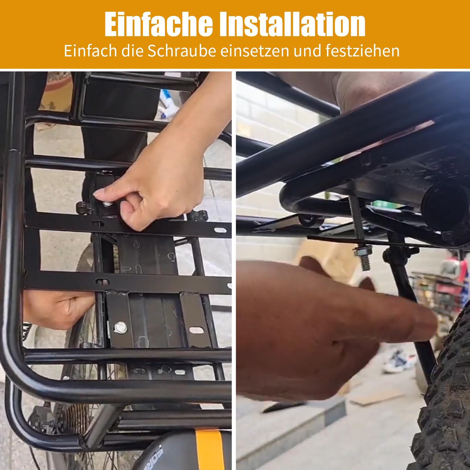 Grande cestino posteriore per bicicletta con telaio in ferro, cestino multifunzione per veicoli elettrici e biciclette, cestino posteriore per bicicletta, grande cestino rimovibile in metallo