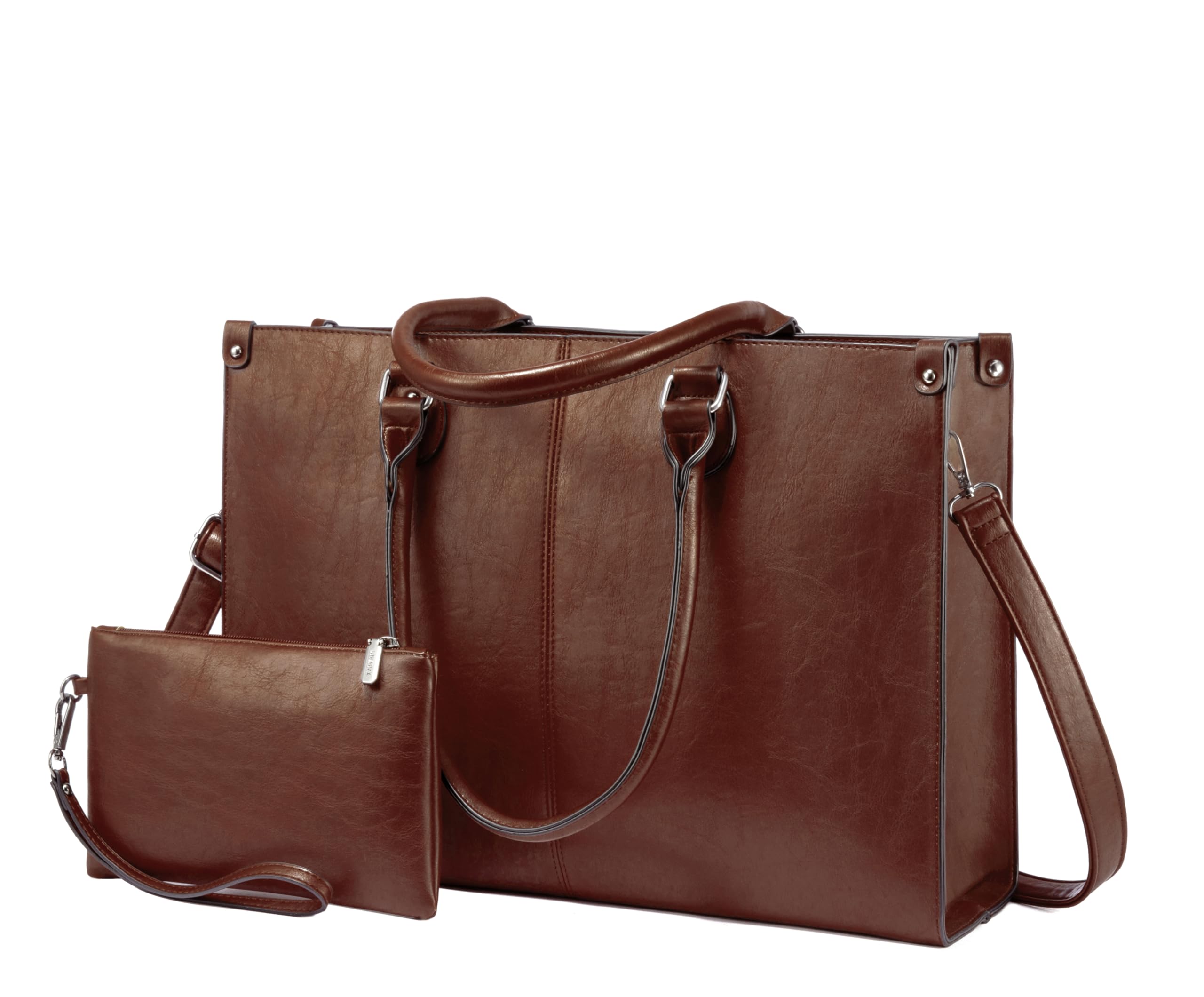 LOVEVOOK Bolso de mano para ordenador portátil para mujer, grande, 15,6 pulgadas, piel sintética, bolso de la compra, bolso de mano, bolso de trabajo, bolso de trabajo, bolso de mensajero, bolso para