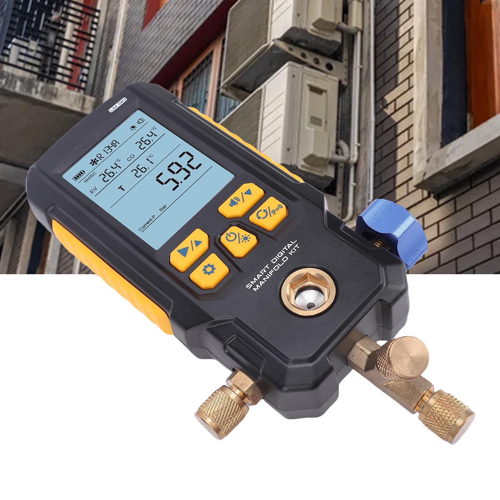 Marhynchus Cyfrowy Tester Próżni 0-870psi, Manometr Ciśnienia do