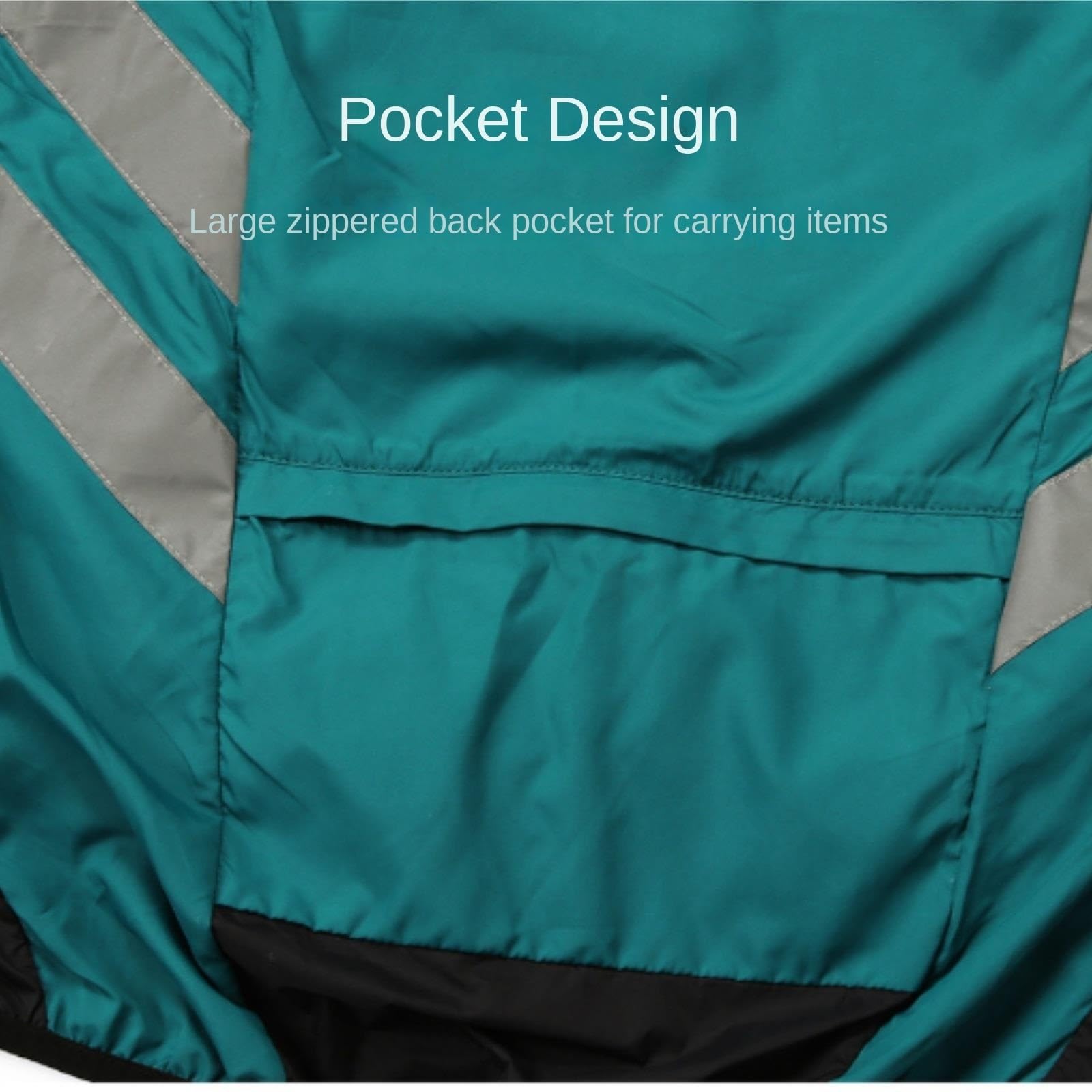 Gilet Riflettente da Ciclismo, Giacca A Idrorepellente, Maglia A Maniche Corte