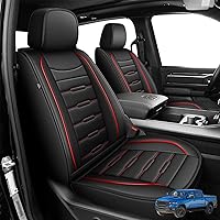Vista 11 de AOMSAZTO - Fundas impermeables de cuero para asientos de auto, ajuste personalizado para 2009-2025 Dodge Ram 1500 2500 3500, cabina tripulación