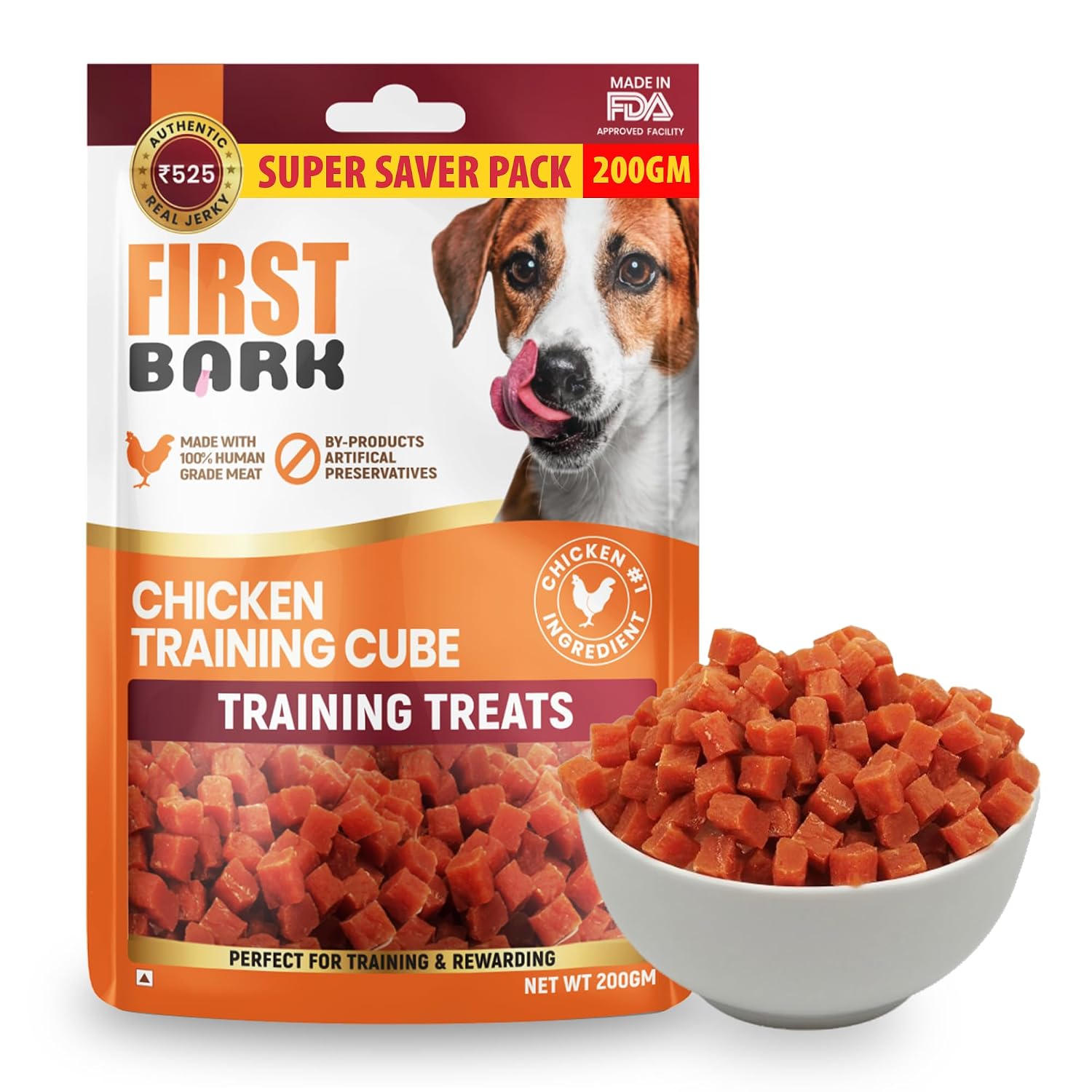 First Bark Dog Treats for Adult Dog & Puppy – Training Treats Bite-Sized Chicken Jerky for Dogs, Small Dogs & Shih Tzu | P...