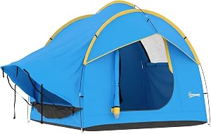 Outsunny SUV Tent, 2000mm Waterproof Car Tent with 3 Doors and Mesh Window, for 5-6 Person Camping Outdoor Travel