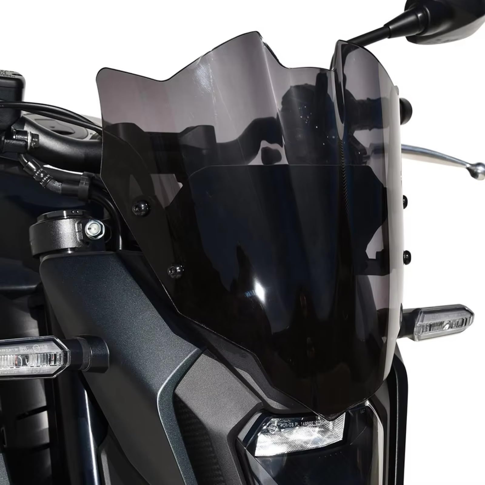Saute Vent Moto pour CB500 pour Hornet 2024 2025 CB 500 Accessoires Moto Sport Touring Pare-Brise Déflecteur de Pare-Brise Pare Brise(Dark Smoke)
