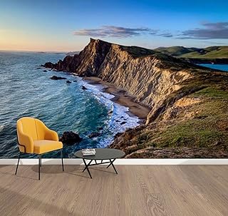 Peel & Stick Wallpaper Point Reyes National Seashore Removable Waterproof Wall Mural Large Vinyl Self Adhesive Wall Decals Modern Home Decor Sticker 69"x96"