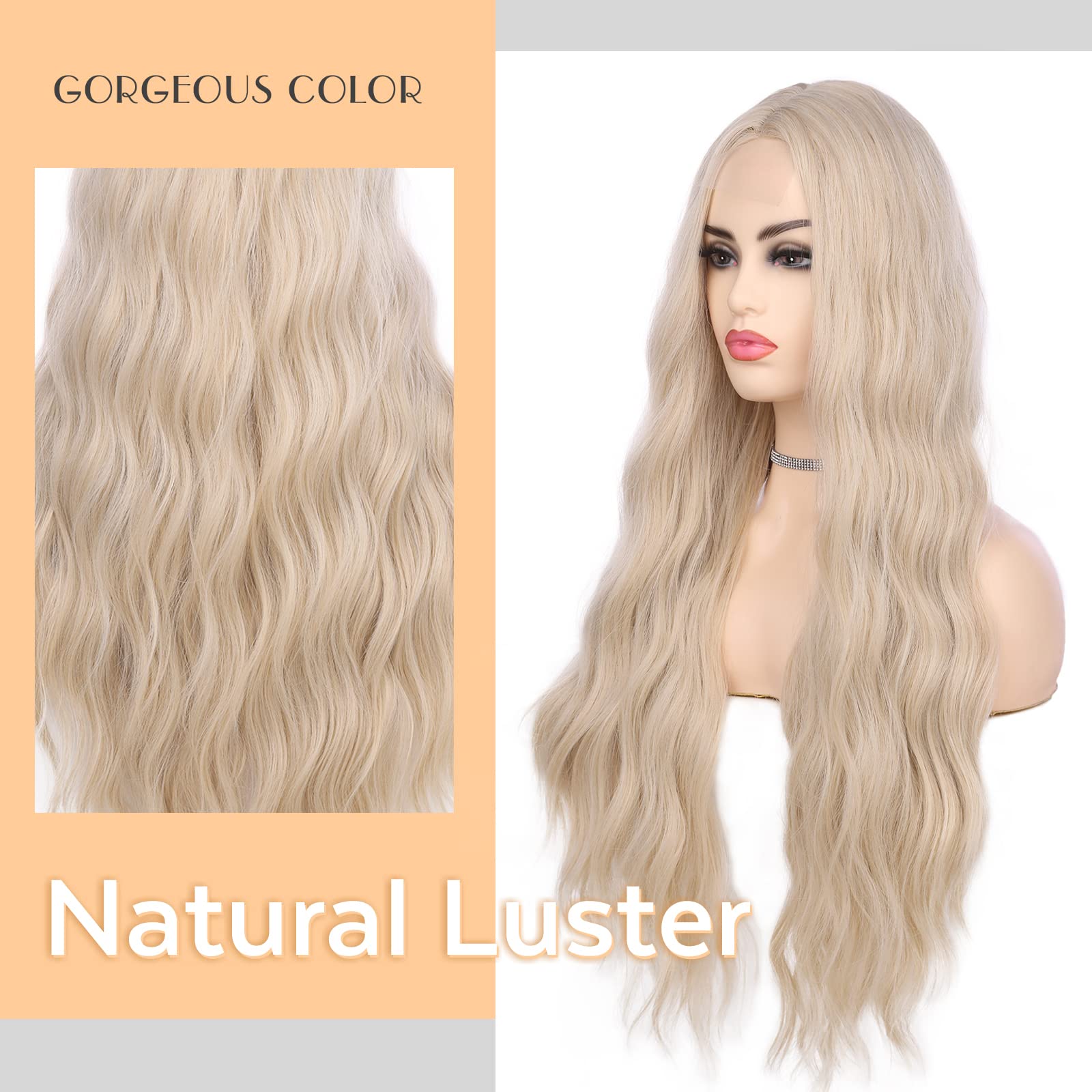 New blonde long wigs 28\
