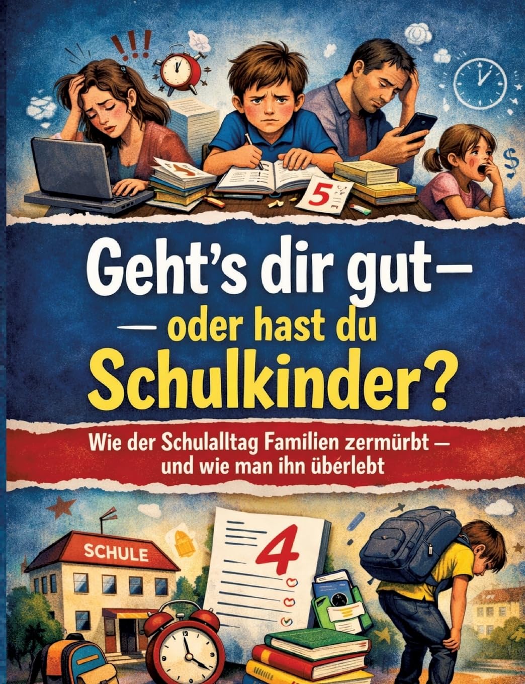 Geht's dir gut - oder hast du Schulkinder?: Wie der Schulalltag Familien zermürbt - und wie man ihn überlebt