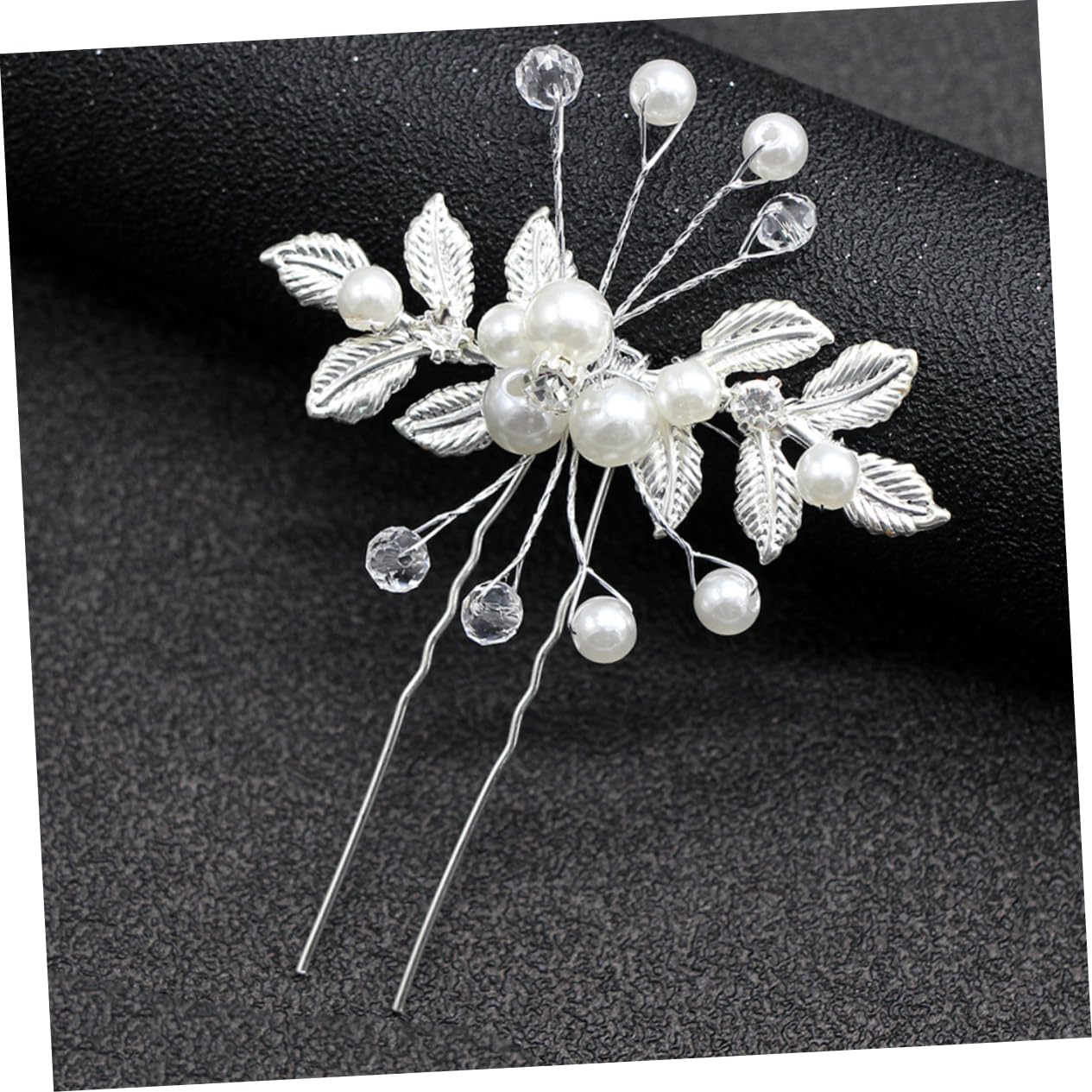 Amosfun 18stücke Teiliges U-förmige Haarnadeln Mit Perlen Und Kristallen Haarschmuck Für Braut Und Damen Elegantes Haar-accessoire Für Hochzeiten Und Besondere Anlässe Silber