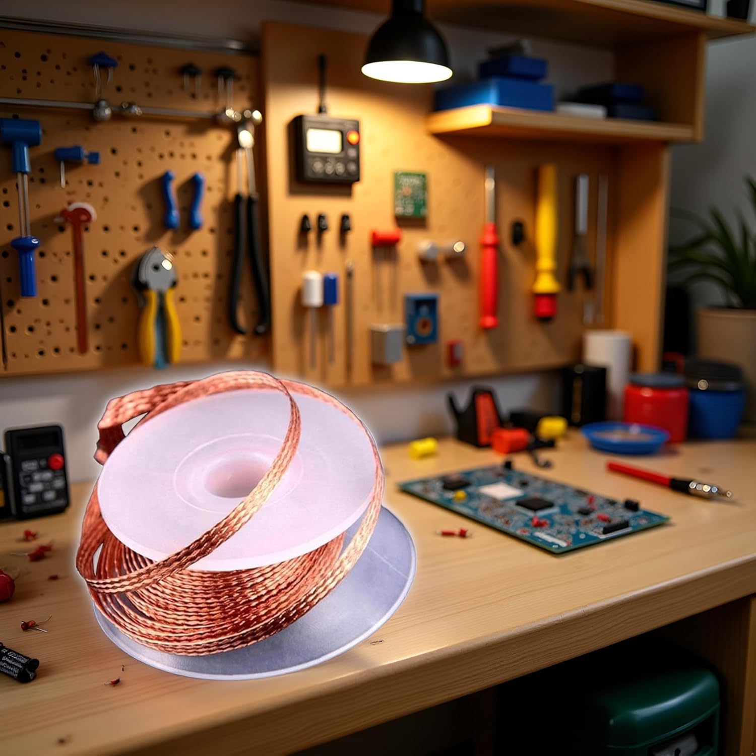 1.5M Solder Wick Wire Braid Welding Solder Remover Wire Cord Multifunctional Hand Tools Attraction Desoldering Wicks Parts and Accessories Soldering and Brazing Equipment 2.5mm