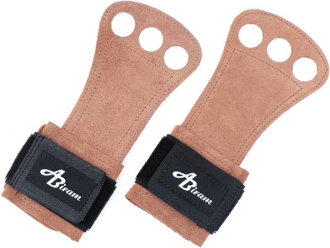 Gymnastics Grips and Hand Grips - for Cross fit, Cross Training, Pull-ups, Barbell, Weight Lifting, Chin ups,Training, ALL Bar Exercise, Kettlebell & WODs - Protect Palms From Rips