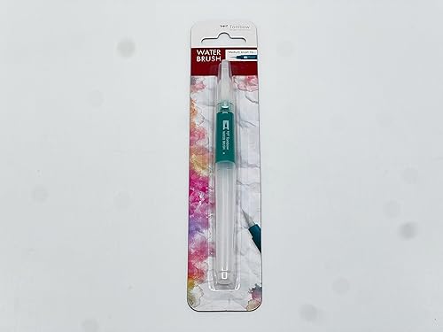 Miniatura 11 de Tombow Cepillo de agua con punta plana, pincel de acuarela recargable para técnicas de acuarela, flujo de agua ajustable, fácil de limpiar [WB-FL-1P]