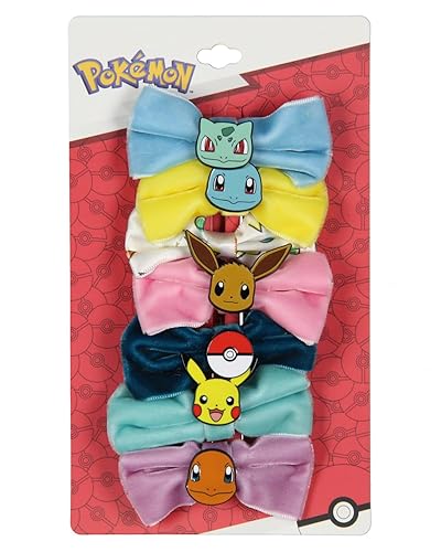 Miniatura 3 de Pokemon Velvet Character Accesorios para el cabello, lazos de cocodrilo, pinzas para el cabello para mujeres o niñas, 7 unidades