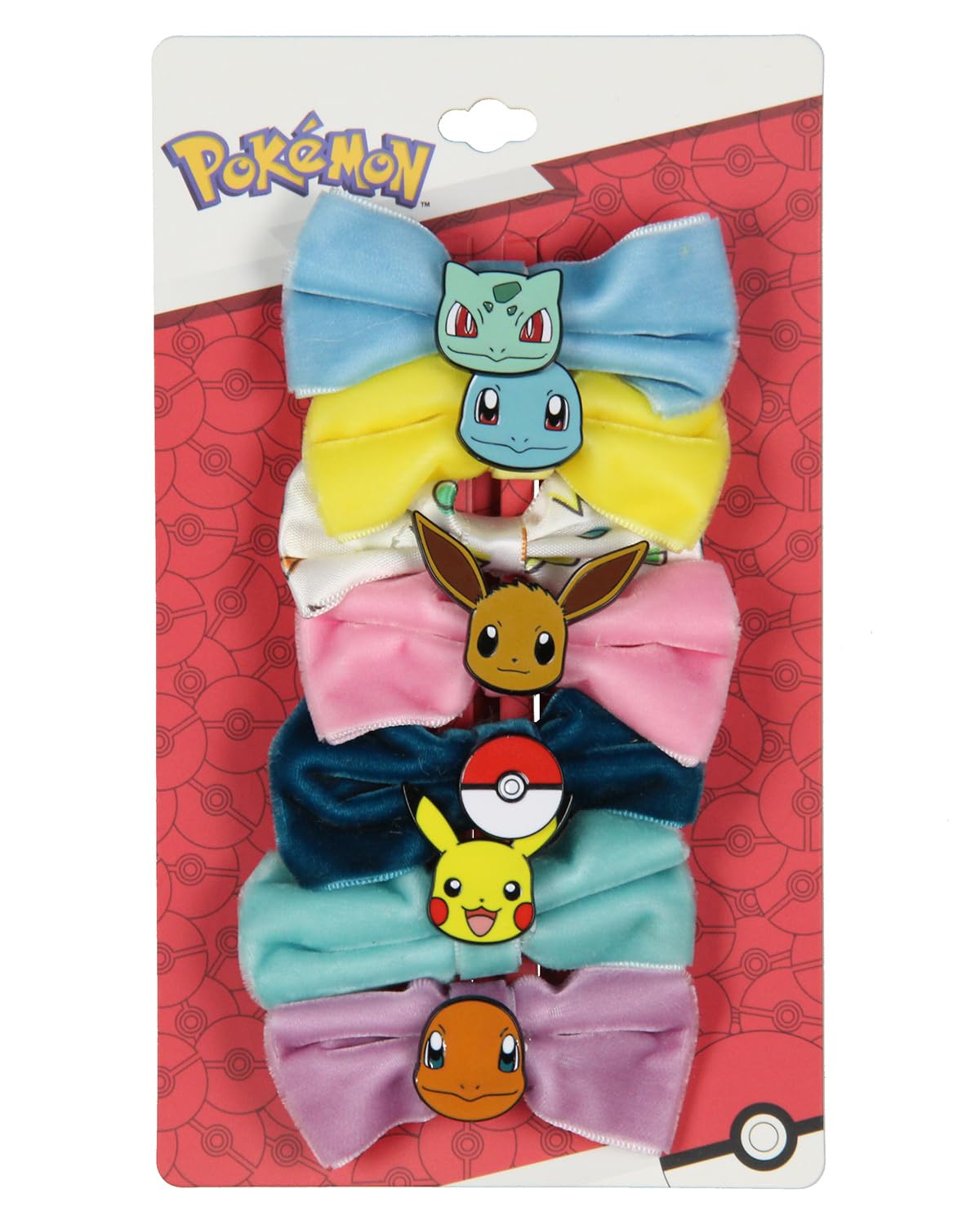 Pokemon Aksamitna Postać Akcesoria Do Włosów Kokardki Aligator Spinki Do Włosów Dla Kobiet lub Dziewczyn 7 szt