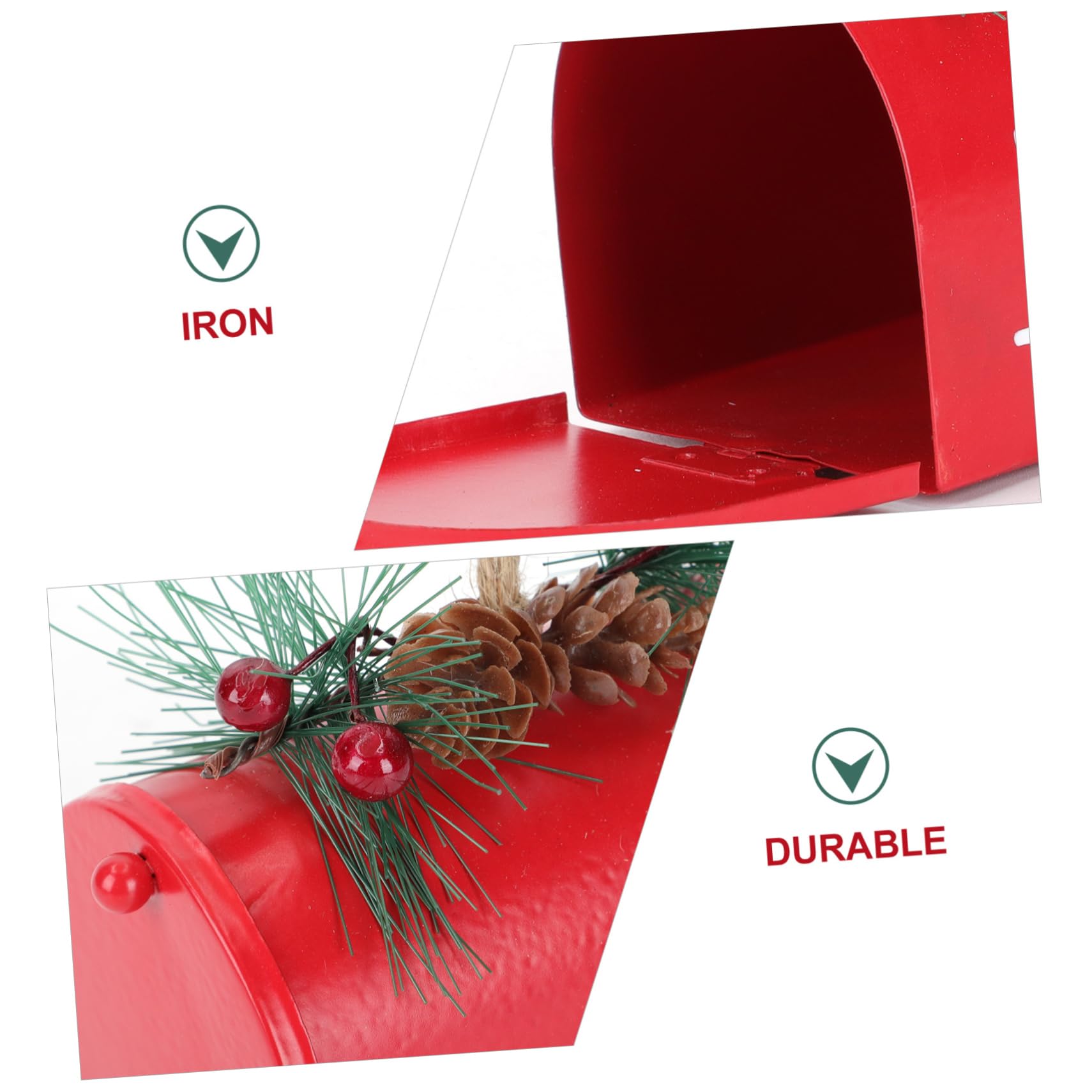 OUNONA 6stücke Metall Weihnachtsbaum Dekoration Für Festliche Anlässe Kreatives Design Für Kamin Und Fenster Robustes Eisen Und Plastik Material Für Freunde Und Familie