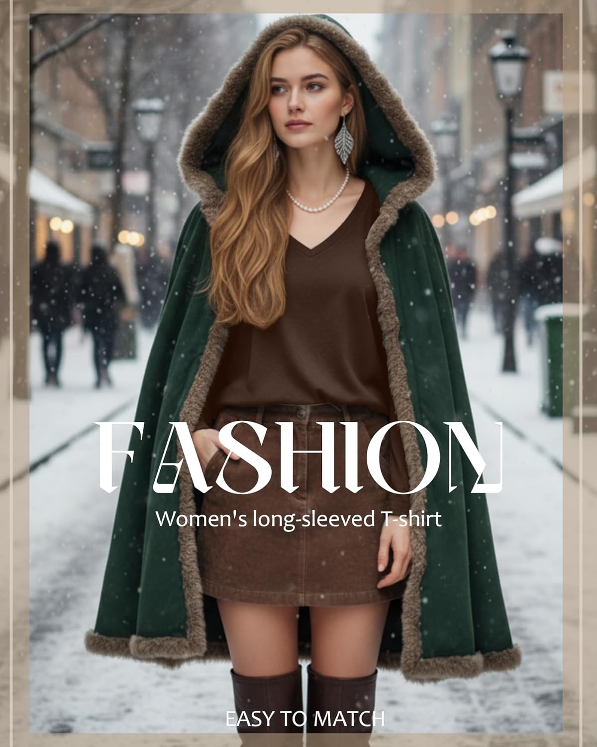 Huukeay 5 Pack Women's T-Shirts V Neck Long Sleeve Tops Casual Loose Fit Layering Shirts Flat Hem Basic Plain Work Tees - Image 6