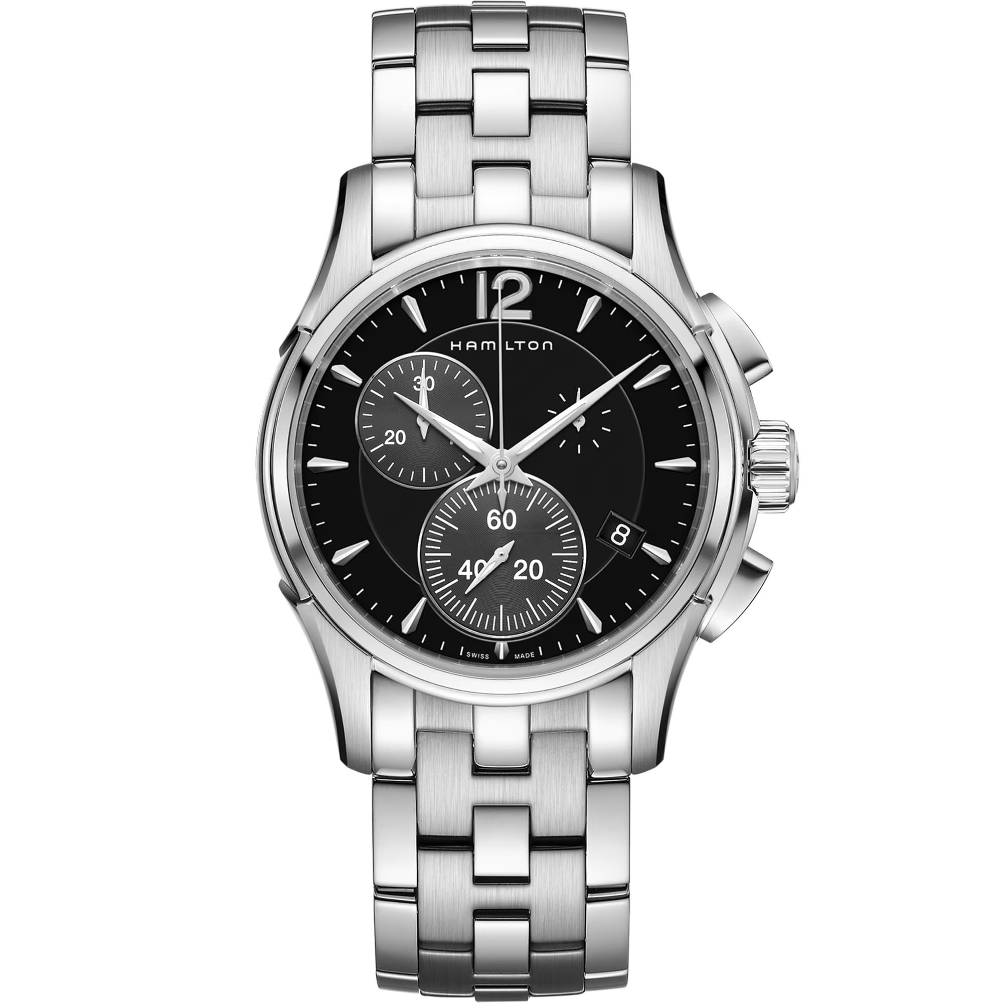 Hamilton Men's Chronograph Quartz Watch Jazzmaster Swiss Made
