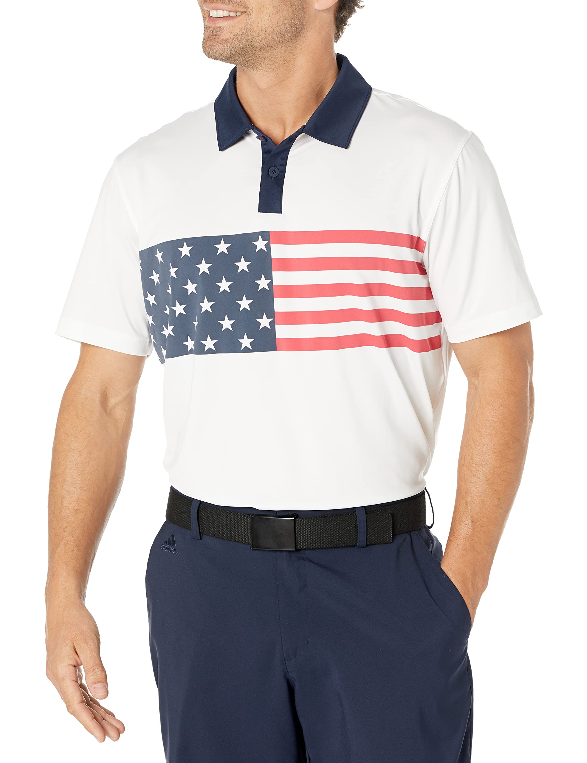 PUMA Mens Volition Flag Stripe Polo
