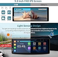 Vista 6 de 2024 Newest Carpuride W903 Wireless Carplay Android Auto Car Stereo with 4K Dash Cam, Backup Camera,Portable 9.3 Inch IPS Touch Screen,Car Radio